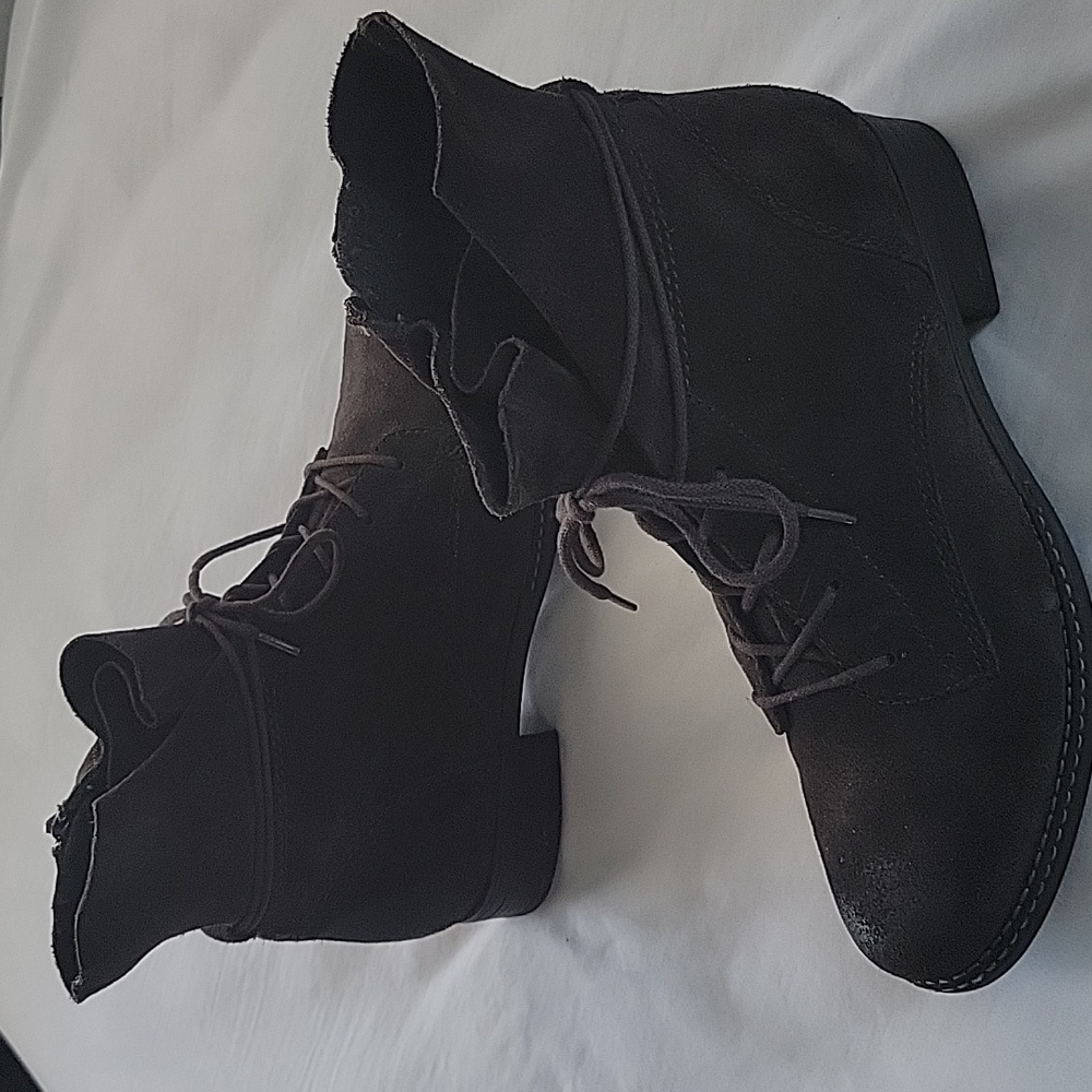 Gabor Dark Brown Lace Up Boots